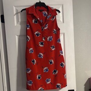Banana Republic Red Floral Mini Dress